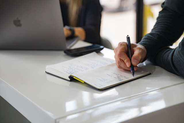 An investment consultant guiding a client