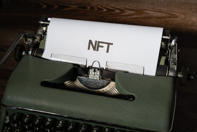 NFT written using a typewriter