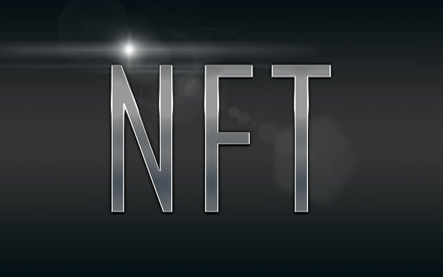 Closeup of a NFT logo