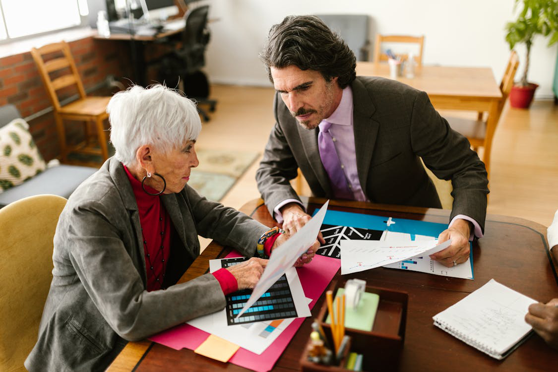 digital asset consultant guiding a client