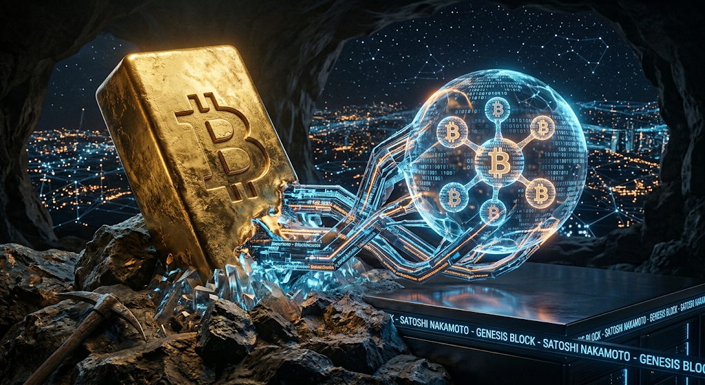 Bitcoin sometimes called digital gold due to scarcity, limited supply, and its role as a digital store of value