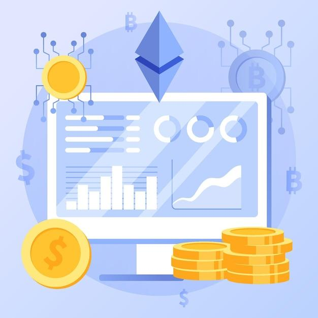 illustration of utility tokens charts