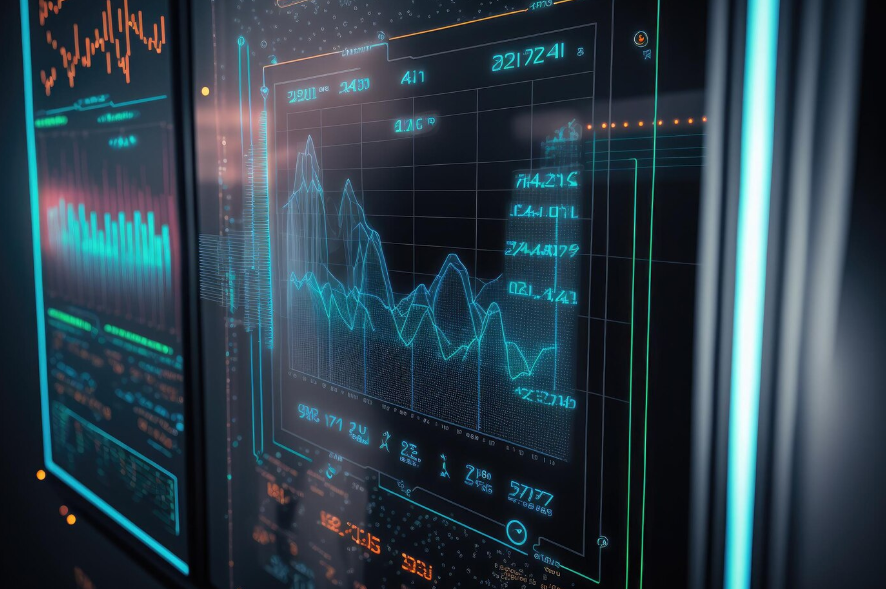 an online trading chart