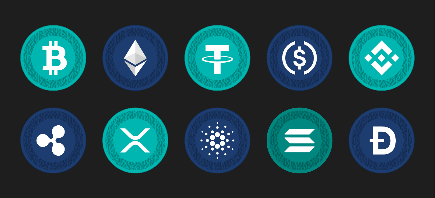 Different cryptocurrencies