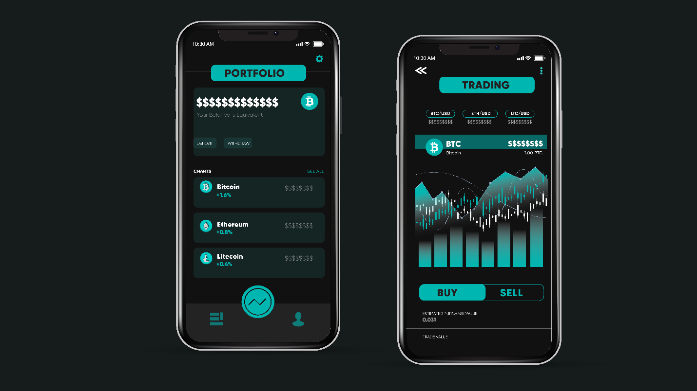 Various currencies on portfolio