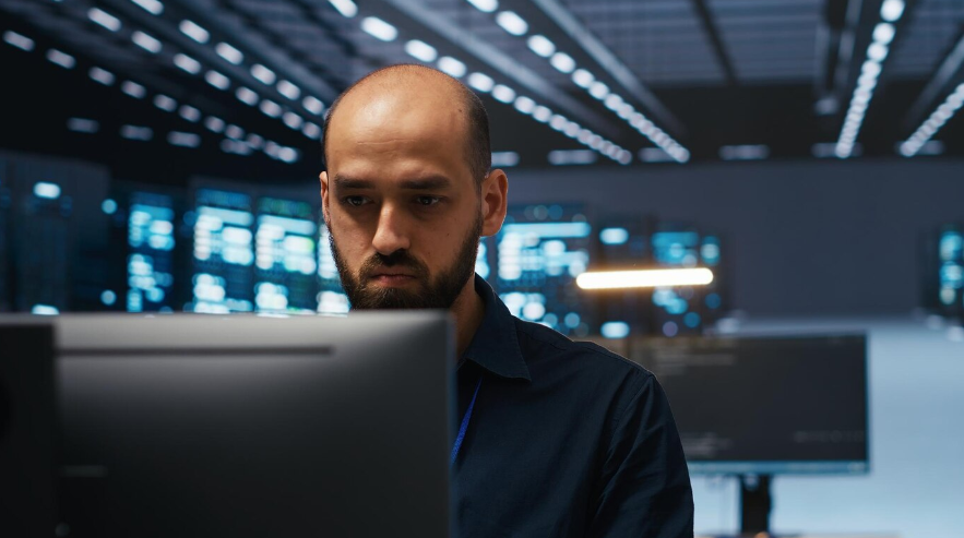 an IT technician protecting supercomputers