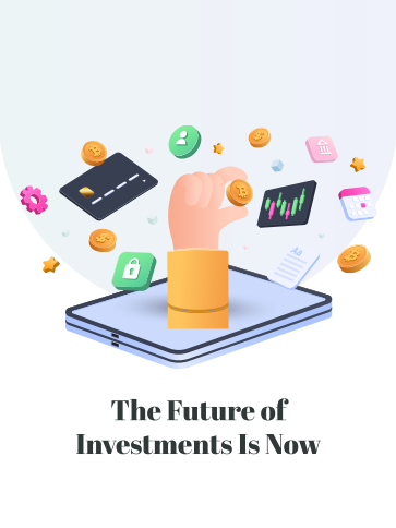 Conceptual illustration of the Kenson Investments app showcasing the future of digital investments.