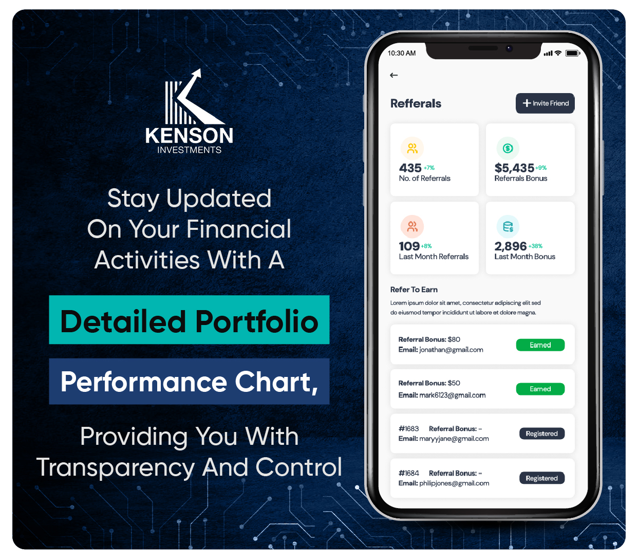 Kenson Investments' App