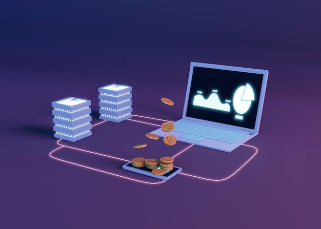 Illustration of MPC technology securing digital asset transactions across multiple devices