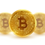 Golden physical bitcoins