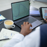 a person using a laptop