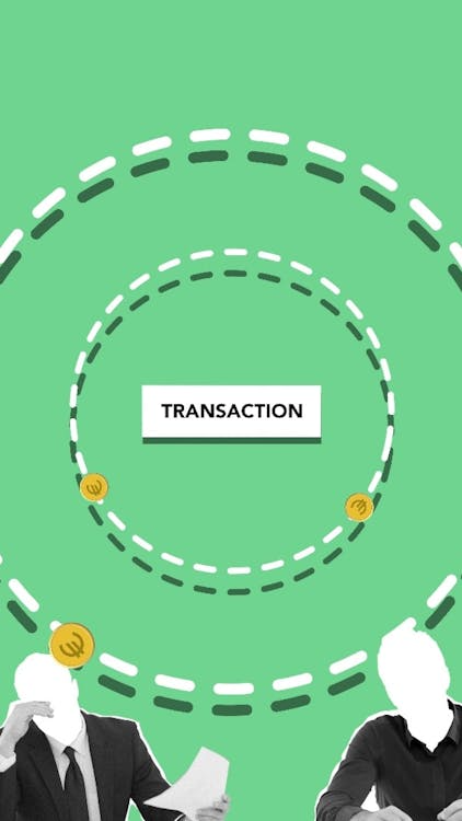 An illustrative representation of a transaction in digital asset frameworks.