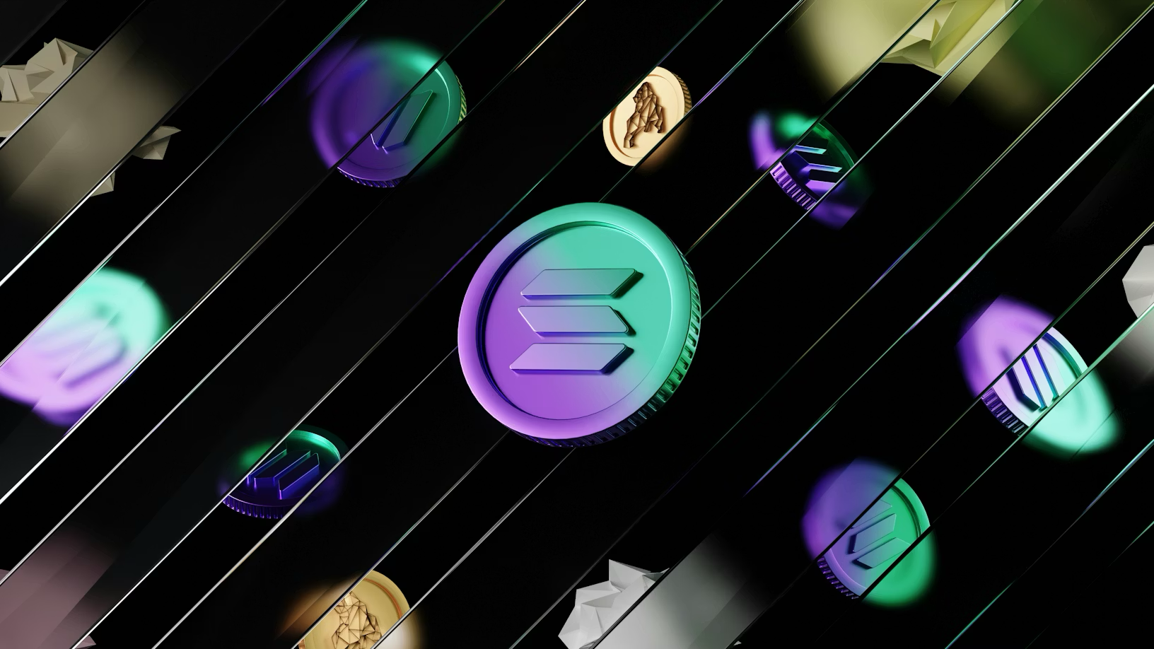 A colorful, dynamic visual of the Solana ecosystem.