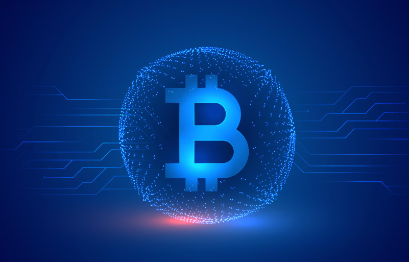 Conceptual image of Bitcoin and blockchain networks representing a cryptocurrency market boom driven by digital infrastructure and adoption growth.