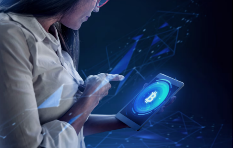 Interconnected decentralized digital ecosystem illustrating the expansion of crypto into global technological networks.