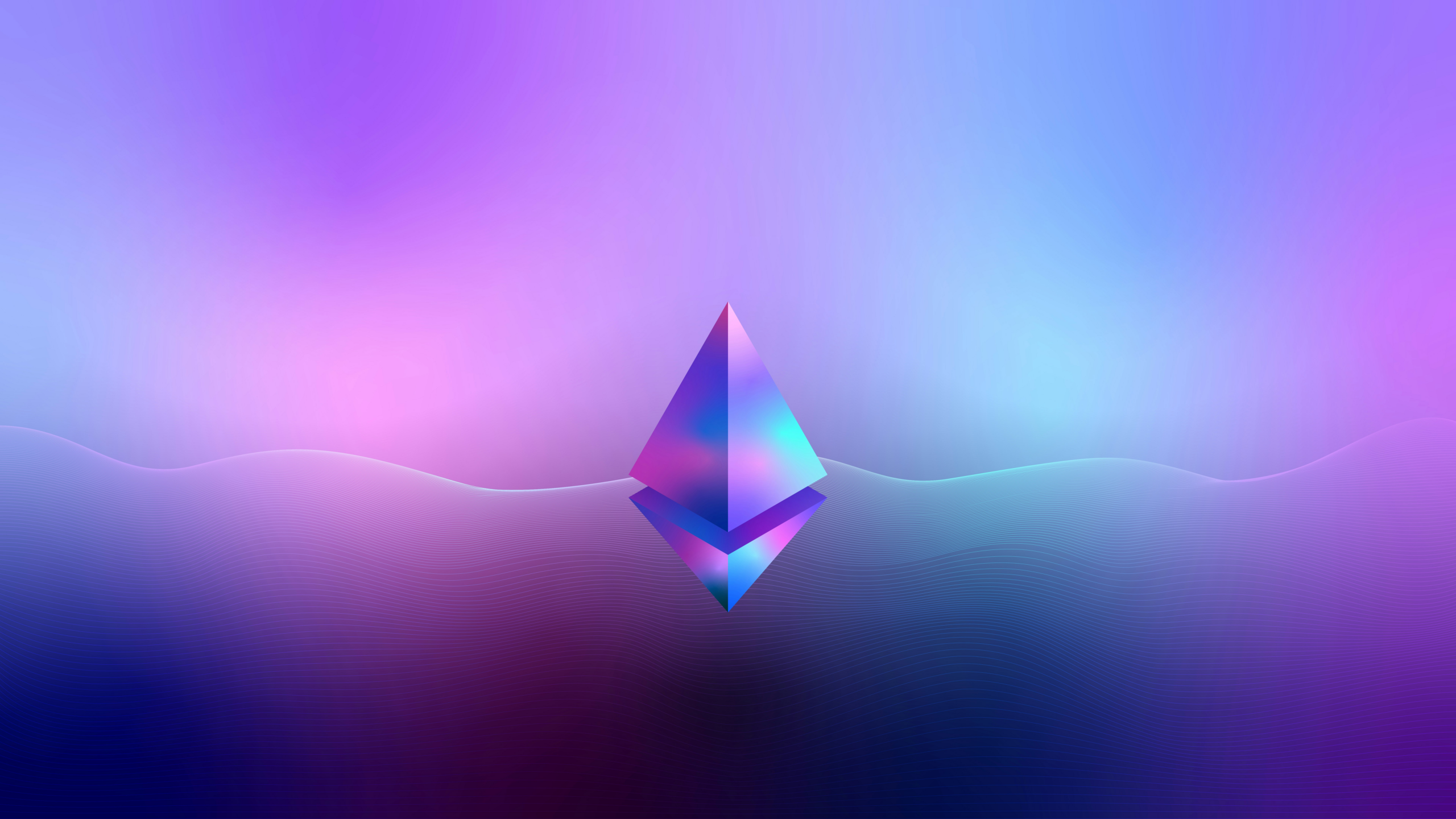 abstract ethereum symbol.