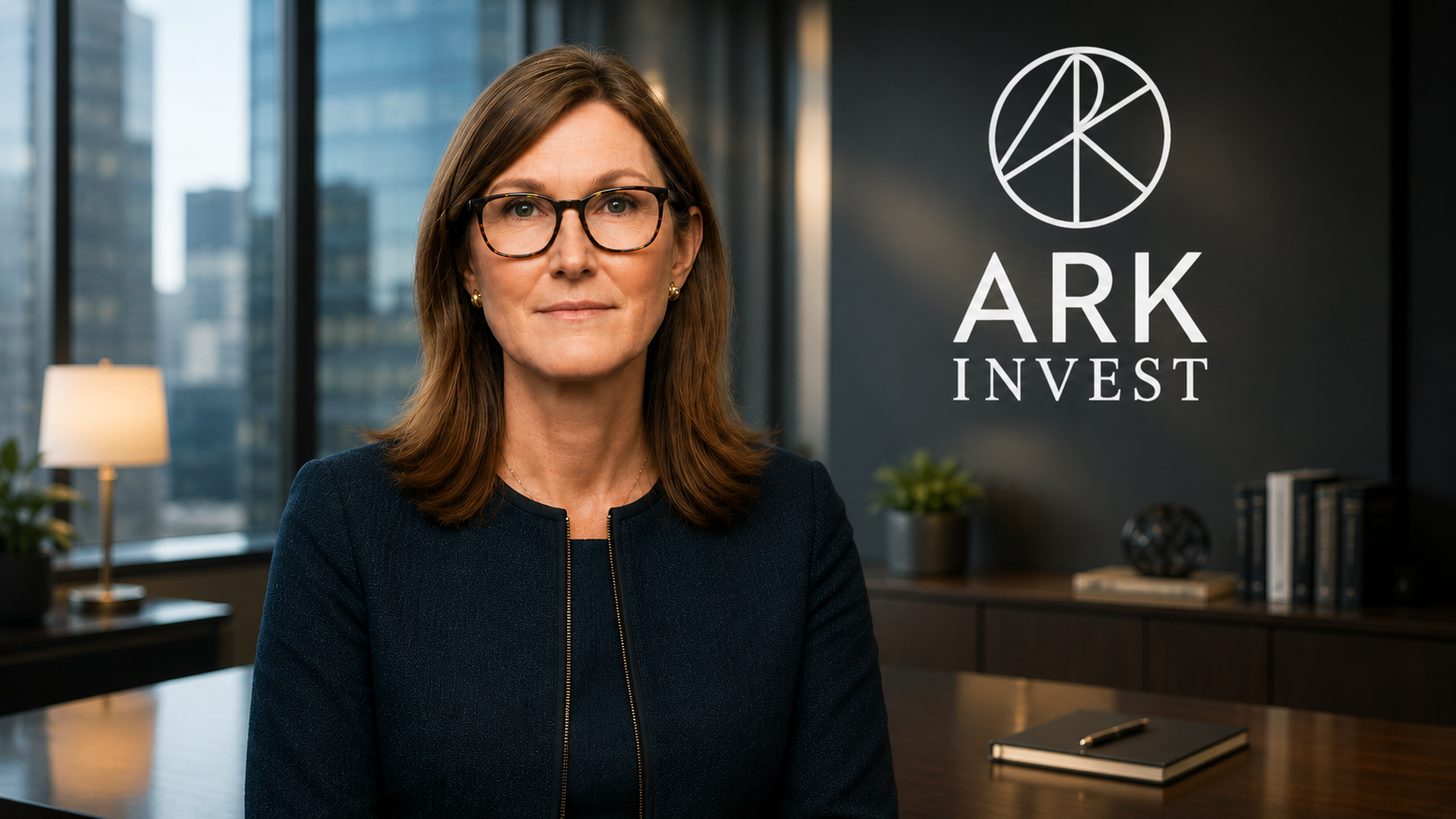  Cathie Wood representing institutional investment activity in stablecoin and blockchain infrastructure markets.