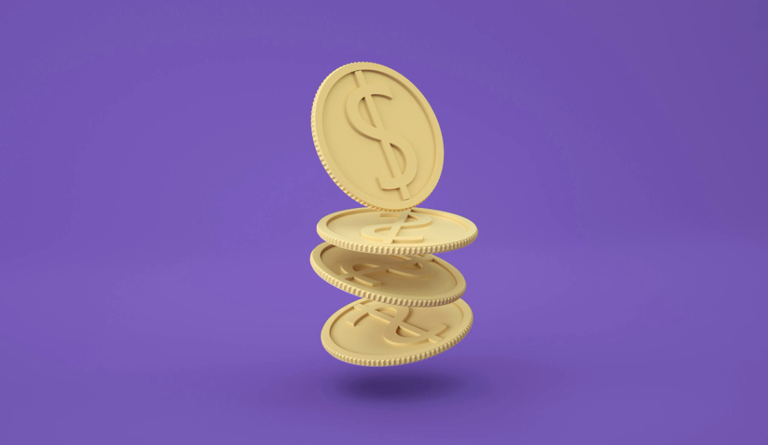 Digital stablecoin illustration.