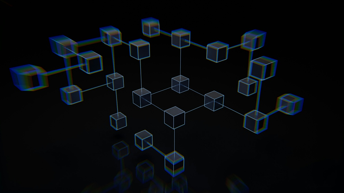 kenson Investments | Collateral Fragmentation Across Blockchain Networks Interconnected blockchain nodes representing distributed networks and fragmented digital infrastructure