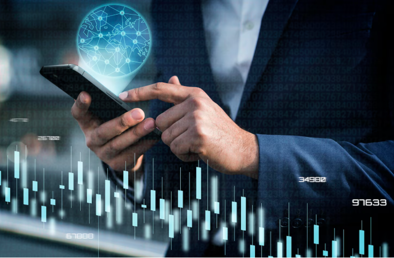 kenson Investments | Why Collateral Infrastructure Is Becoming a Core Market Foundation Smartphone displaying charts for collateral risk monitoring and financial infrastructure
