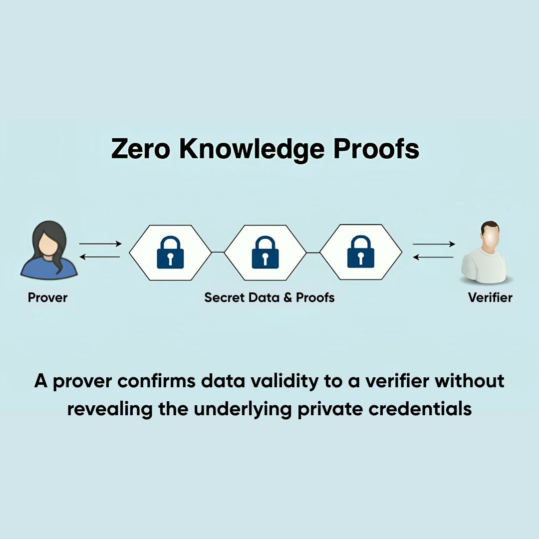 A visual depiction of Zero-Knowledge Proof (ZKP).