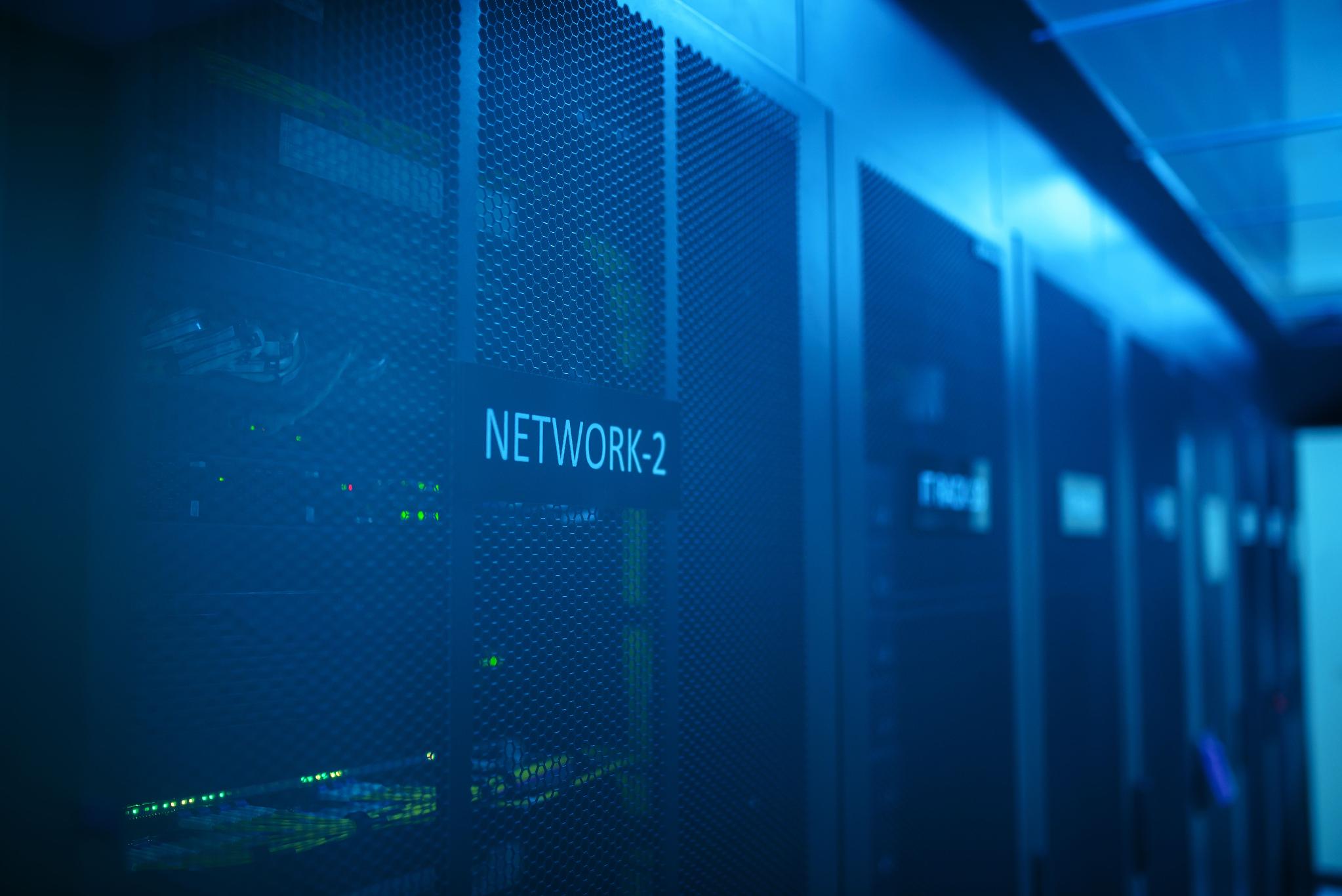 Network equipment and server infrastructure representing the technical systems supporting digital finance