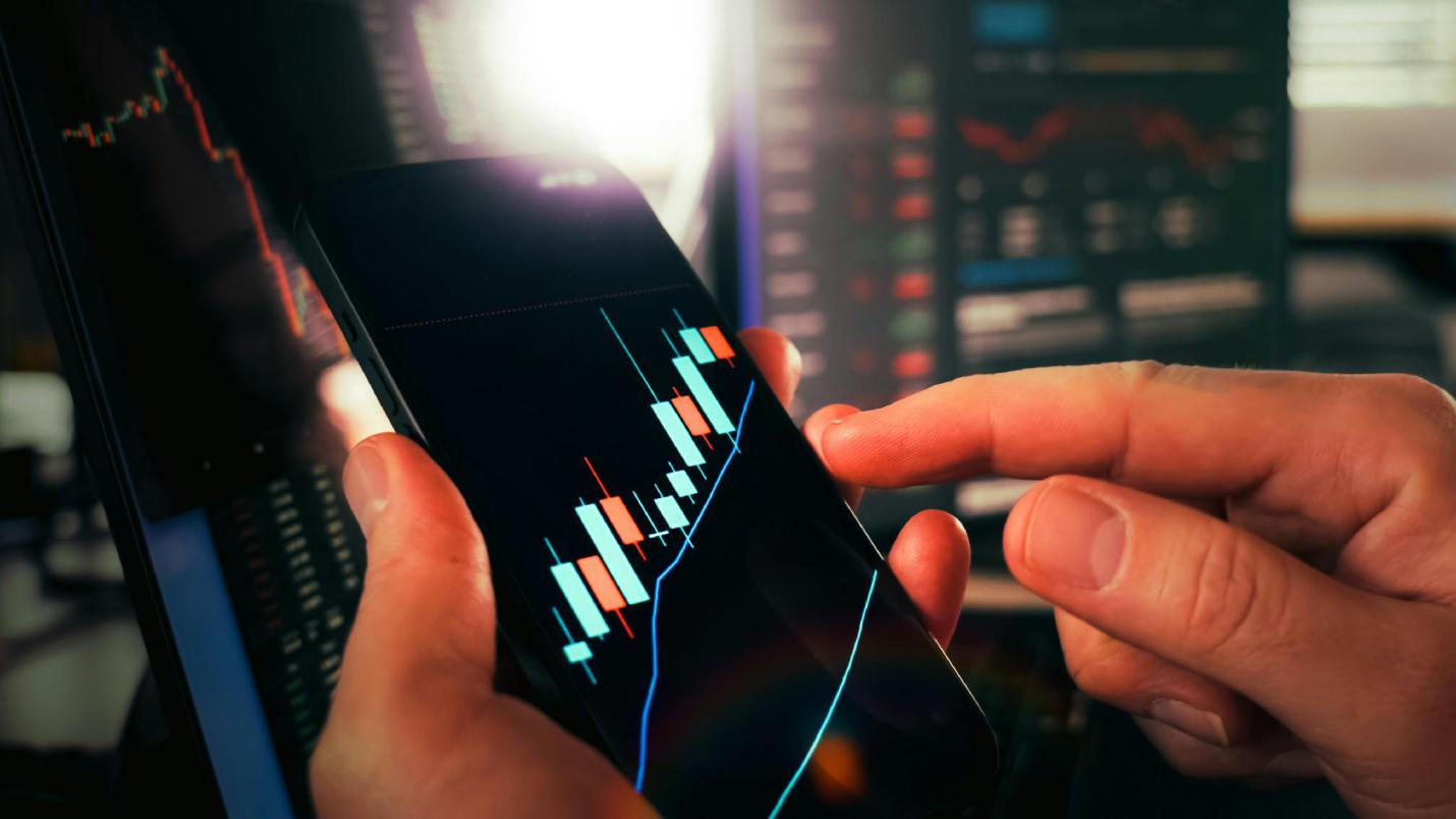 Financial market data displayed on a screen for volatility and derivatives analysis