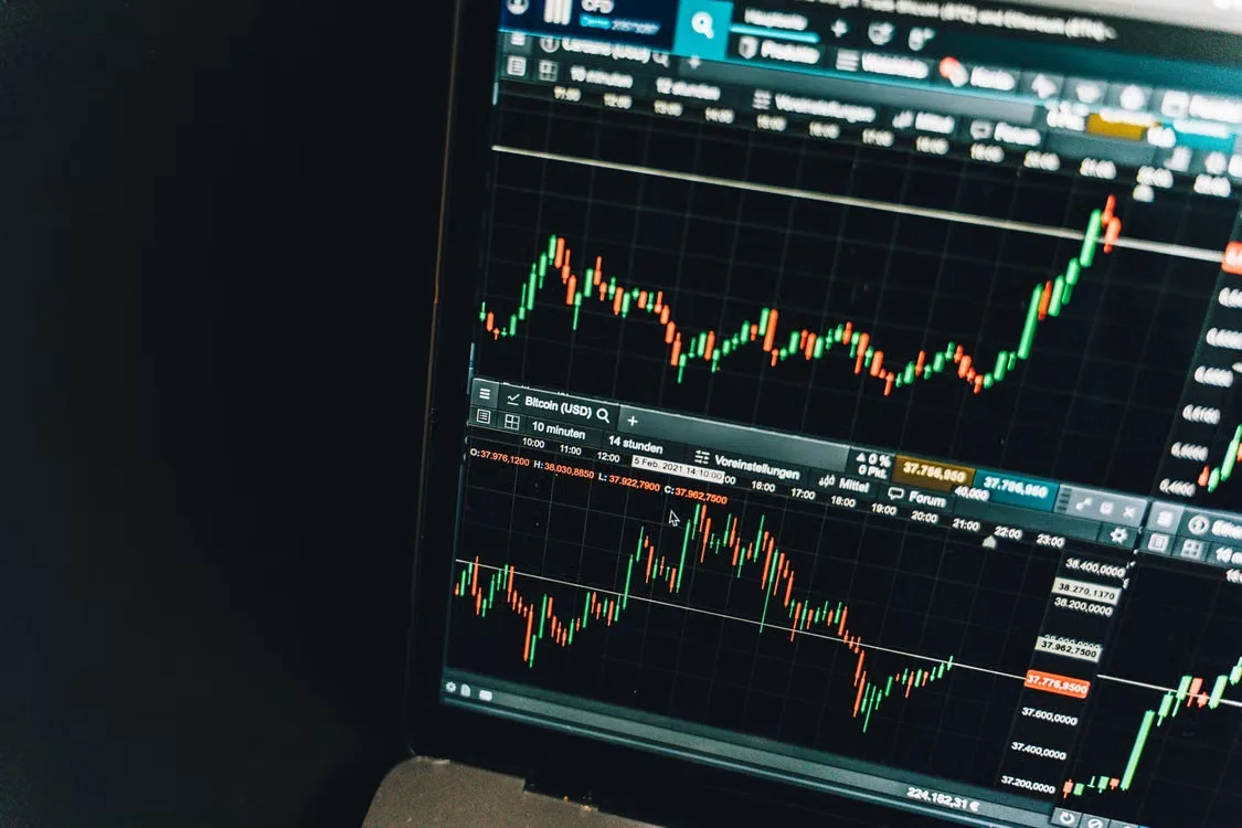 Graph displayed on a black computer screen.