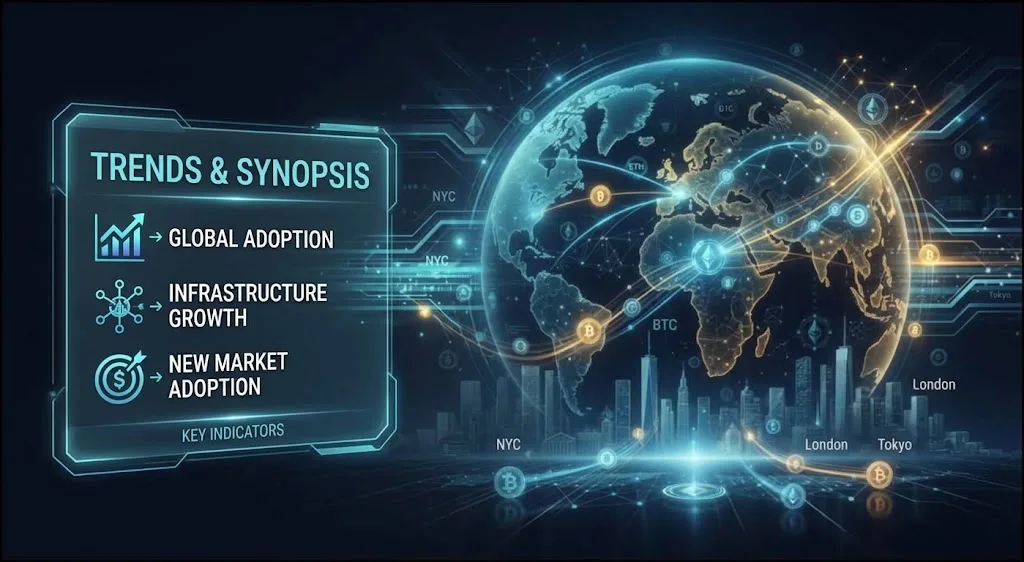 Global digital asset adoption trends across markets and regions