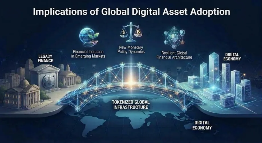 Market implications of increasing global digital asset adoption