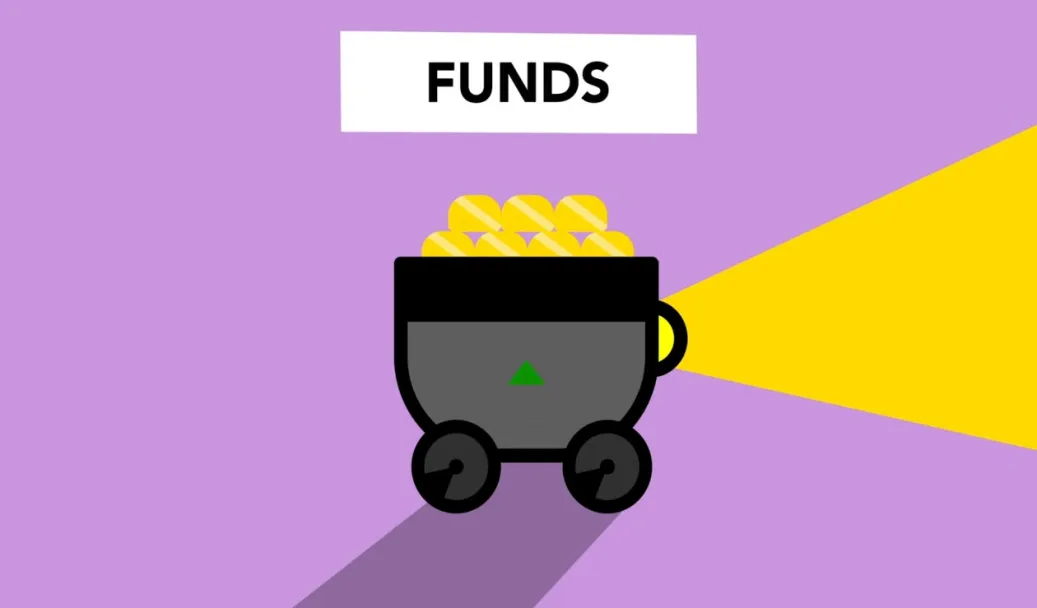 kenson Investments | Tokenized Fund Shares Explained: Ownership Records, Transfer Restrictions and Investor Rights Illustration of a trolley filled with coins.