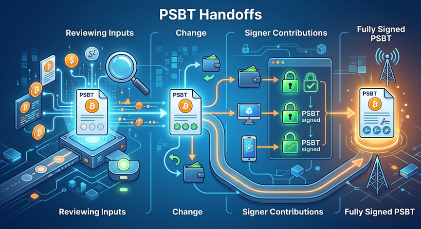 Bitcoin PSBT input verification checking UTXOs and transaction details before signing